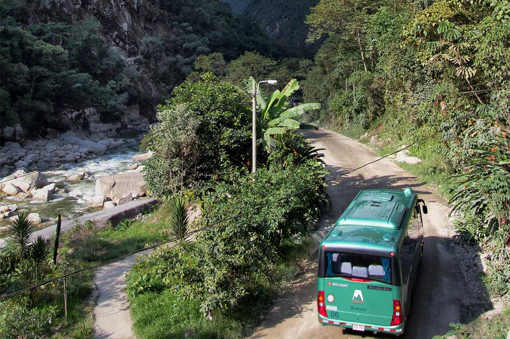 Bus to Machu Picchu