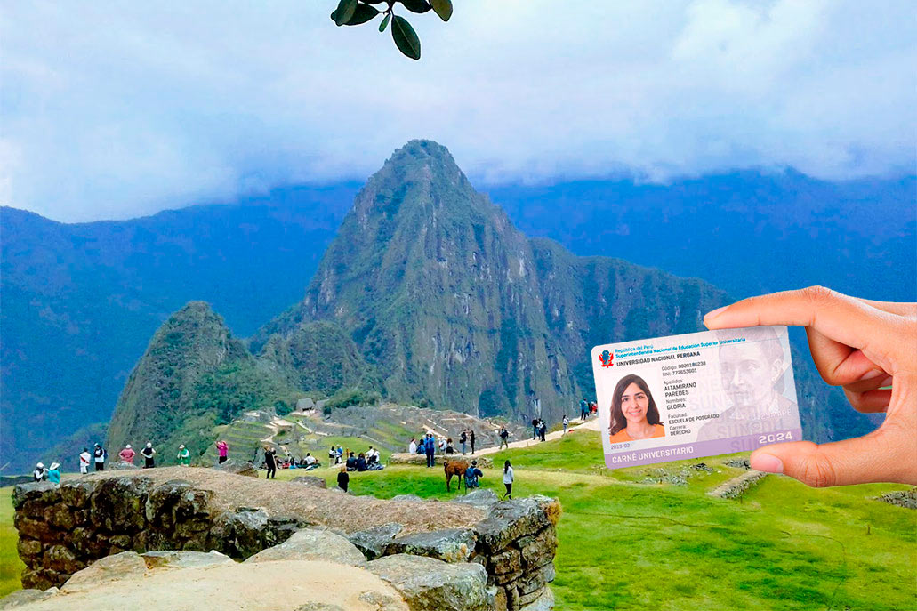 Carnet Universitario entrada Machu Picchu