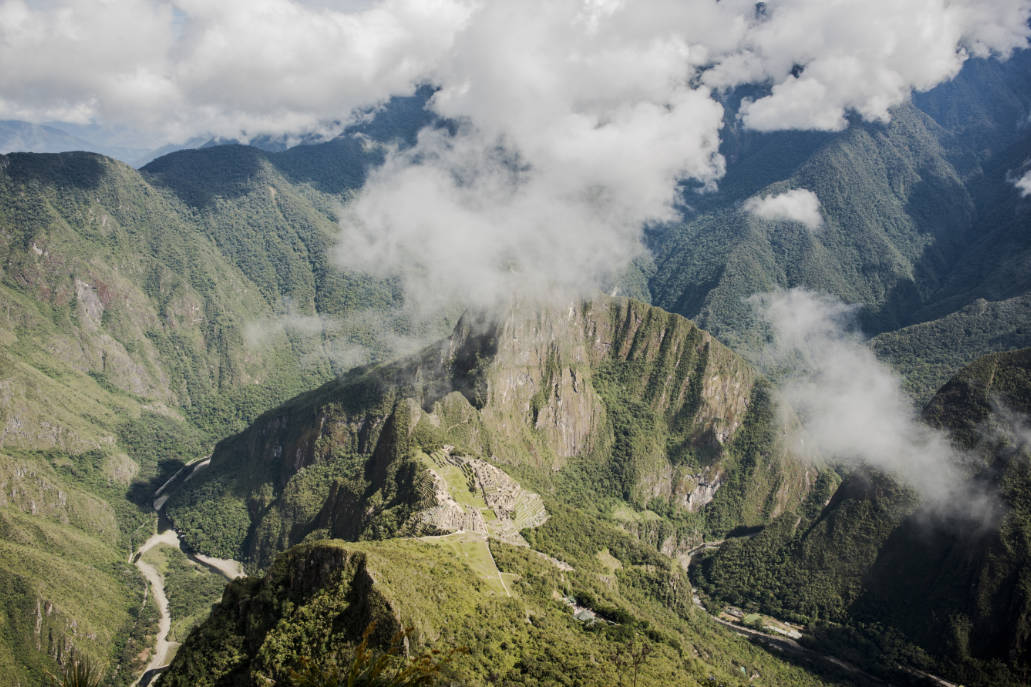 Picture from the top of Machupicchu Mountain