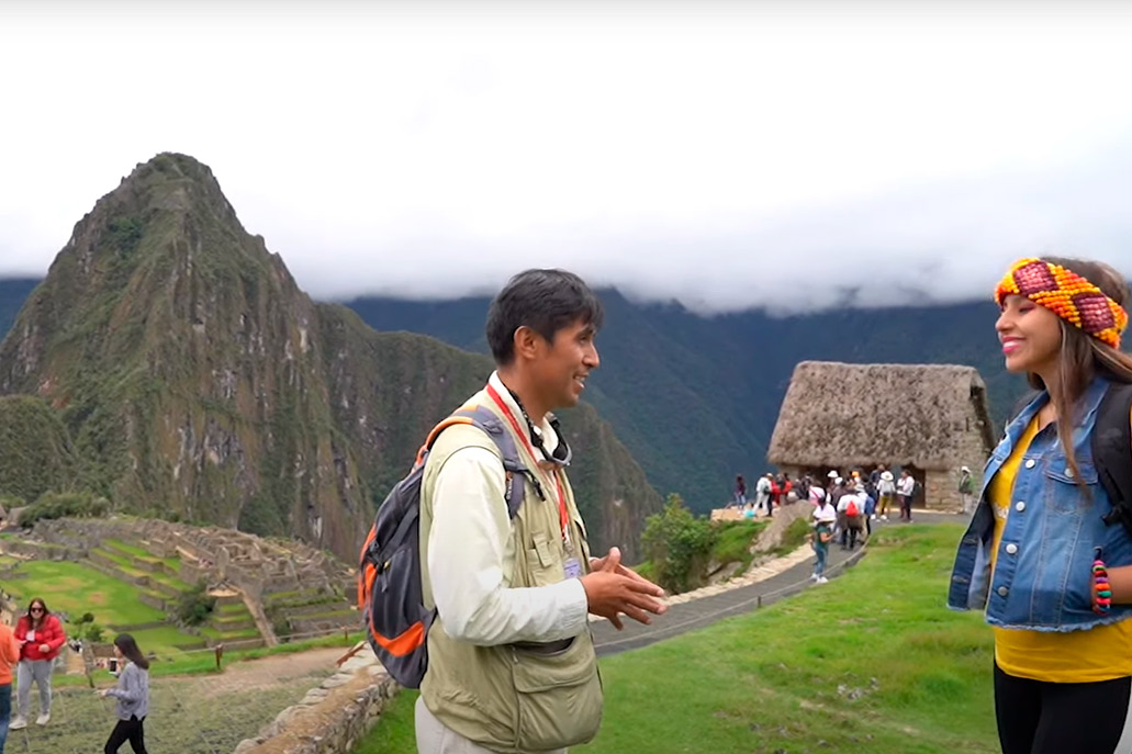 Tourist guide Machu Picchu