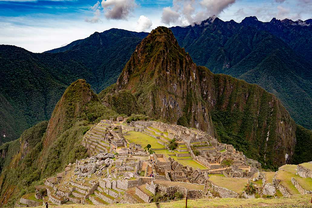 Vista de la foto postal de Machu Picchu