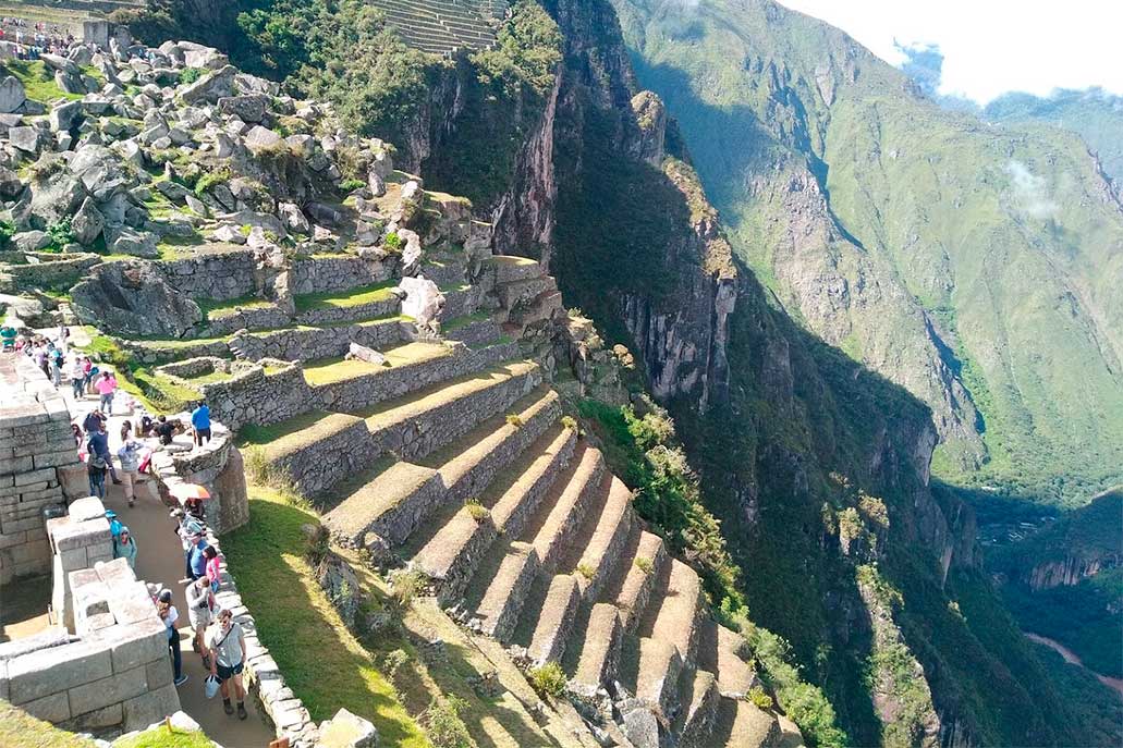 Tourists in Machu Picchu